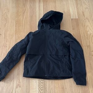 Quince Black Hooded Lightweight Jacket